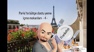 Paris’te bütçe dostu yeme içme mekanları  4   fast food [upl. by Enenaj]