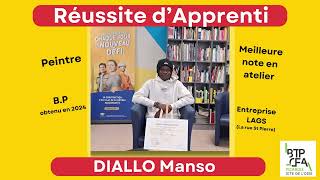 Interview Manso DIALLO  BTP CFA OISE [upl. by Anovad163]