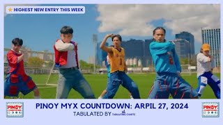 Pinoy MYX Countdown April 27 2024 [upl. by Oigres]