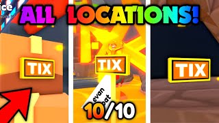 🎫 HOW TO FIND ALL 10 TIX IN THE CLASSIC EVENT ⌚🥳  Toilet Tower Defense Roblox [upl. by Nosnibor]