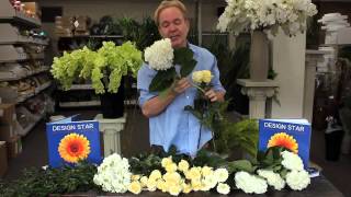 Michael Gaffney Floral Design  Creating A Bridal Bouquet [upl. by Aohsoj]