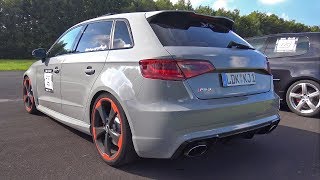 Audi RS3 Sportback w Valvetronic Exhaust System REVS amp DRAG RACE [upl. by Ariik]