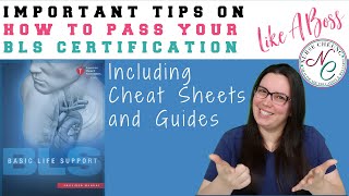 BLS CERTIFICATION  IMPORTANT TIPS TO PASS THE BLS CERTIFICATION LIKE A BOSS CHEAT SHEET GUIDE [upl. by Ellehcit733]