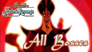 Aladdin Nasiras Revenge All Bosses  Boss Fights PS1 [upl. by Arahs815]