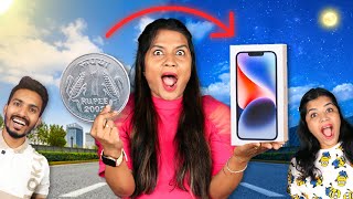 Turning 100 Rs Into an iPhone Challenge [upl. by Vashtee199]