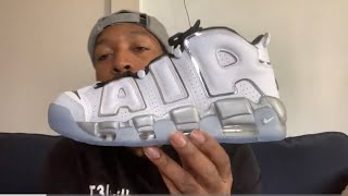 Nike air more uptempo SE Women’sMetallic SilverEP118 [upl. by Aimaj]