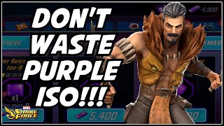 Dont Screw Your Purple Iso 8  Best Characters For DD8  REMEBER THE PAST  Marvel Strike Force [upl. by Natloz315]