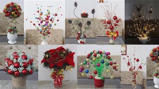 10 Christmars flower vase decoration ideas Chrismas decoration ideas [upl. by Kuehnel]