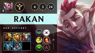 Rakan Support vs Nautilus Vision Controller  KR Challenger Patch 1421 [upl. by Blossom615]