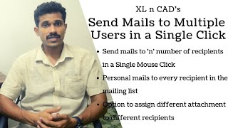 Program for Sending Separate Mails to Multiple users Excel to Outlook [upl. by Latsyrd]