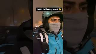 Croatia food delivery job condition in winter [upl. by Oinafipe]