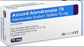 Alendronate Binosto Fosamax to treat osteoporosis caused by menopause steroid use or gonadal fai [upl. by Olpe]