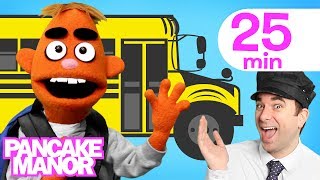 Wheels on the Bus  More Songs for Kids  Pancake Manor [upl. by Richmound778]