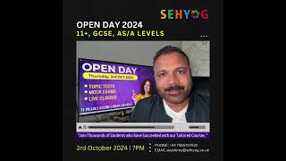 OPEN DAY 2024  SEHYOG  youtube shorts sehyog [upl. by Oneil]