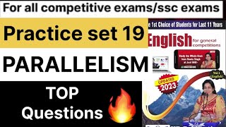 English Volume 1 by neetu singh PARALLELISM TOP Questions 💁‍♀️ssc [upl. by Metts]