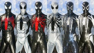 All Symbiote Styles Suit in Marvels SpiderMan 2 [upl. by Arec]