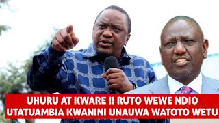 UHURU AND RAILA AT KWARE  RUTO WEWE NDIO UNAMALIZA WATOTO WETU LAZIMA UTALIPIA [upl. by Dav831]