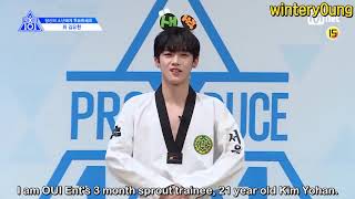 ENG PRODUCEX101 OUI KIM YOHAN I Fly fly Open the closed National Producers heart [upl. by Ognimod20]