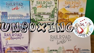 Unboxing Railroad Ink Challenge Lush Green  Shining Yellow  Expansions Eldritch etc [upl. by Gerhard]