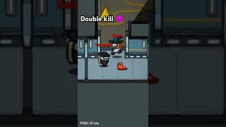 Double kill in among us trenddingvideo ytshort viralshorts amonguslive imposteramongus mrbeas [upl. by Avilla565]