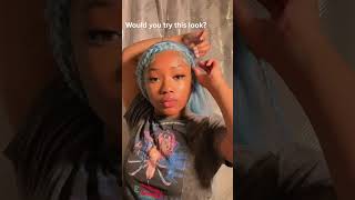 That is CUTE 😍 hairstyle wiginstall fyp foryou viral blackgirltiktok hairsalon bluewig [upl. by Andrews596]