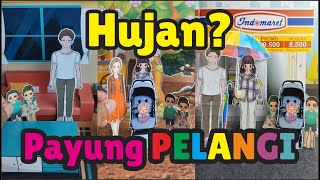 Hujan dan Payung pelangi hujan payungpelangi rainbow shorts youtubeshorts [upl. by Mundy]