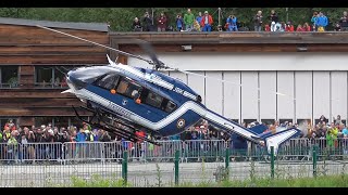 CRAZY DISPLAY   EC145 quotChoucas 74quot  French Gendarmerie  Chamonix MtBlanc [upl. by Reade78]