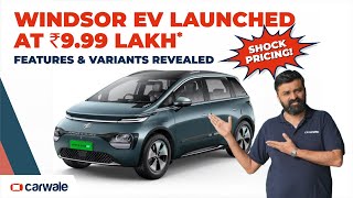 MG Windsor EV Launched  Shocking Price of Rs 999 Lakh [upl. by Elacim485]