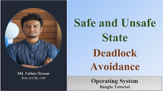 Safe and Unsafe State  Deadlock Avoidance  Deadlock  Operating System  Bangla Tutorial [upl. by Hirsch]