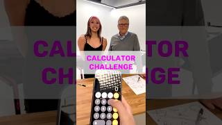 Bill Gates and Munchie Michelle Chin Calculator Challenge ytshorts shorts challenge [upl. by Ornie]