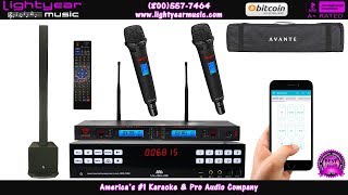 Avante Achromic AS8 Column Speaker  Professional Karaoke System  AppleAndroid App  Nady Mics ✅ [upl. by Yehudit]