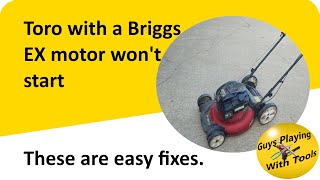 Toro mower wont start Its ALWAYS the carb and an easy fix [upl. by Maurita535]