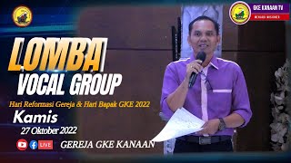 LOMBA VG SPB  IBADAH DAN PERAYAAN  HARI REFORMASI GEREJA DAN HARI BAPAK GKE [upl. by Yrrap]