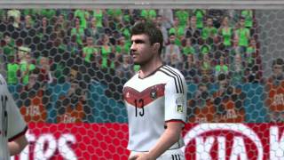 PES6 Germany Algeria World cup 2014 BRAZIL [upl. by Rheta687]