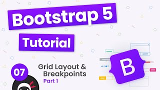 Bootstrap 5 Crash Course Tutorial 7  Grid Layout part 1 [upl. by Shuping]