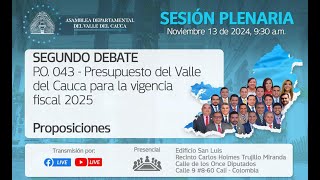 ASAMBLEA DEPARTAMENTAL SESIÓN PLENARIA 13 DE NOVIEMBRE DEL 2024 [upl. by Welford800]