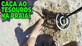 como caçar ouro na praia com detector de metais  veja o que deu [upl. by Albrecht407]