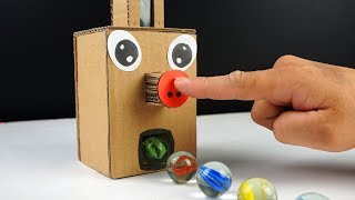 How to Make Marble Dispenser Machine from Cardboard [upl. by Anniram417]