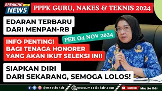 Edaran Terbaru Dari MenpanRB Info Penting Bagi Tenaga Honorer Yang Mau Ikut Seleksi Ini [upl. by Homovec]