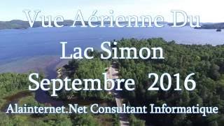 Vue aérienne du Lac Simon [upl. by Strade238]