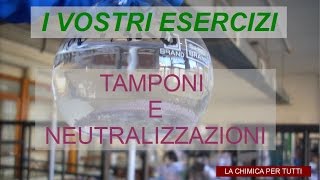 Esercizi di chimica tamponi e neutralizzazioni [upl. by Bocaj]