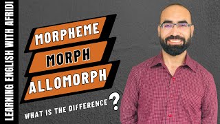 morphemes morphs and allomorphs easy explanation [upl. by Isabelle]