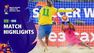 Brazil v El Salvador  FIFA Beach Soccer World Cup 2021  Match Highlights [upl. by Diamante]