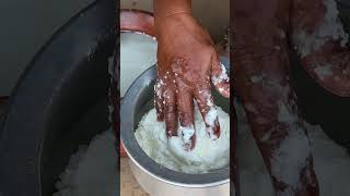 Fresh Butter and Lassi Making in Breakfast by a Waman  Brown Sugar with Butter amp Oily Paratha [upl. by Nreval]