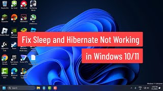 How to Fix Sleep and Hibernate Not Working in Windows 1011 [upl. by Adnilahs]