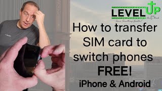 How to transfer SIM Card to another Phone FREE Works on iPhone and Android [upl. by Jae]