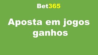 Apostas em Jogos Ganhos Bet365 Técnica de Aposta [upl. by Earal]