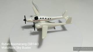 Matchbox Sky Busters Turntable 17 Rutan Boomerang [upl. by Htidirrem]