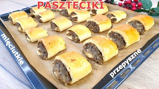 Szybkie i mięciutkie paszteciki z pieczarkami  niesamowicie pyszne 👌 wszyscy je uwielbiają 👍 HIT [upl. by Newman]