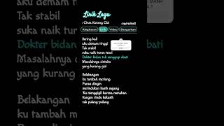 Lirik lagu Cinta Kurang Gizi liriklagu [upl. by Edac569]